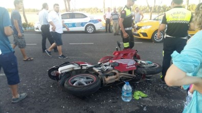 İzmir'de Motosiklet Kazası  Açıklaması1 Ağır Yaralı