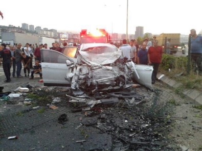 Trabzon'da feci kaza:1 ölü, 8 yaralı