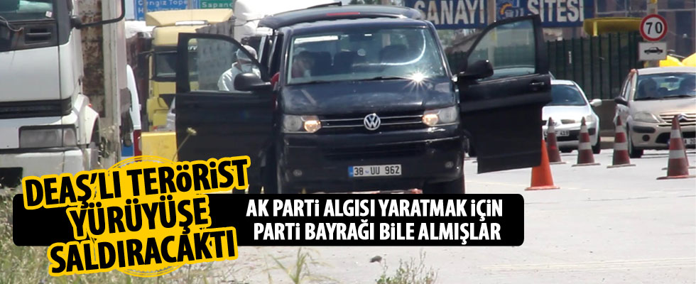 DEAŞ'lı terörist yürüyüşe saldıracaktı