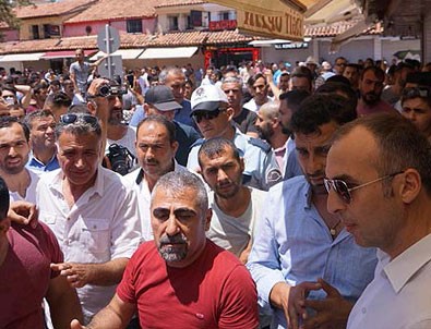 Aydın'da ünlü markaların avukatları ile esnaf arasında gerginlik