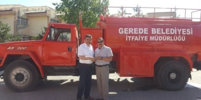 Gerede Belediyesi'nden Karacasu'ya Hibe İtfaiye Aracı