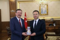 DOĞAN EROL - Genel Sekreter Bayram, Vali Aksoy'u Ziyaret Etti