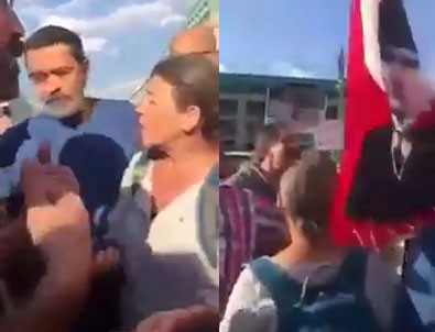 Berlin'de CHP yürüyüşüne Türk Bayrağı almadılar