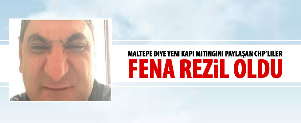 Yanlışlıkla AK Parti mitingini paylaşan CHP'liler