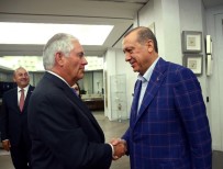 Cumhurbaşkanı Erdoğan, ABD Dışişleri Bakanı Tillerson'ı kabul etti