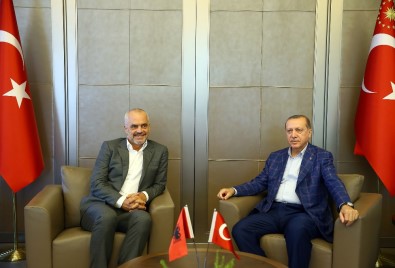 Erdoğan Arnavutlu Başbakanı Rama'yı Kabul Etti