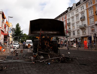 Hamburg'taki şiddet olaylarının bilançosu