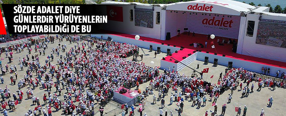 Adalet mitingi için alana girişler başladı