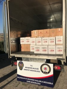 Avanos'ta Bin 804 Şişe Kaçak Şarap Ele Geçirildi