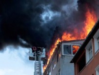 EV YANGINI - Ataşehir'de çatı katında çıkan yangın paniğe neden oldu