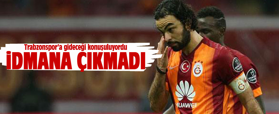 Galatasaray'da Selçuk İnan idmana çıkmadı