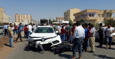 Ceylanpınar'da Trafik Kazası Açıklaması 2 Yaralı