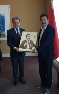 Başkan Süleyman Özkan'dan Kinay'a 'Hayırlı Olsun' Ziyareti