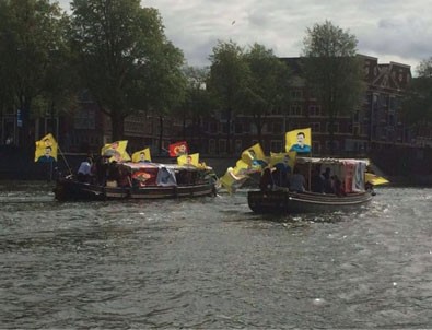 Hollanda'da PKK'nın tekne turu