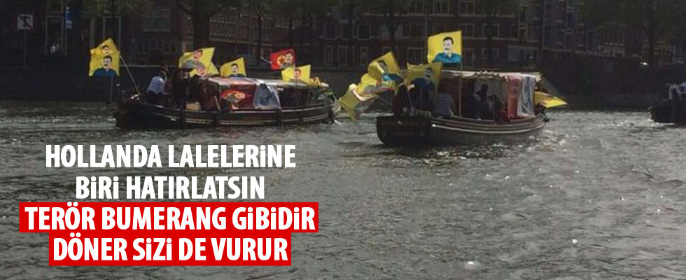 Hollanda'da PKK'nın tekne turu