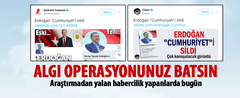 Yine algı oyunu peşindeler