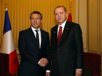 EMMANUEL MACRON - Cumhurbaşkanı Erdoğan Macron ile görüştü