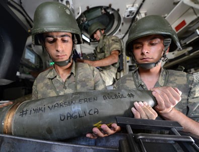 Mehmetçik'ten teröristlere 'Eren Bülbül' yazılı mermi