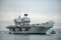 UÇAK GEMİSİ - Birleşik Krallığın Yeni Uçak Gemisi 'HMS Queen Elizabeth' Limana Geldi