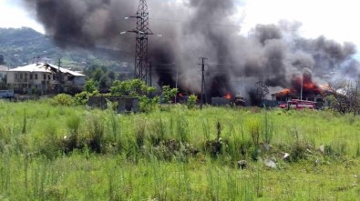 Gürcistan'da Gaz İstasyonunda Yangın