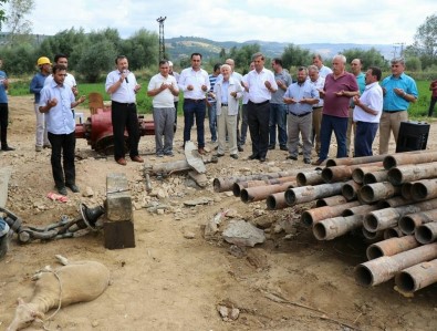 Eynal Kaplıcaları'nda Sıcak Su Sondaj Çalışması