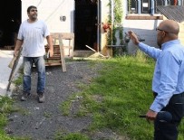 KALIFORNIYA - İninde basılan FETÖ'cü hain odunla saldırdı