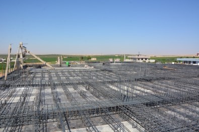 Ceylanpınar'da Kız Yurdu İnşaatı Devam Ediyor