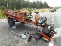 ÇAPA MOTORU - Şaphane'de Çapa Motoru Devrildi Açıklaması 3 Yaralı