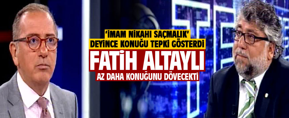 Fatih Altaylı'nın canlı yayında çıldırdığı anlar....