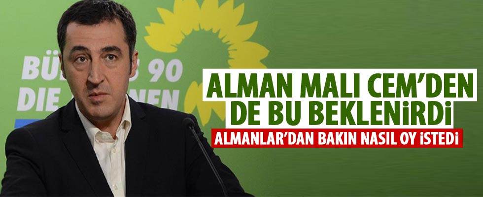 Cem Özdemir'den skandal seçim afişi!