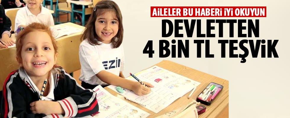 Devletten ailelere destek