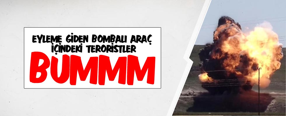 Van'da bomba yüklü araç imha edildi