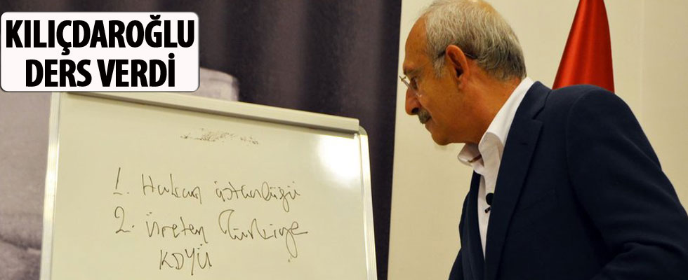 Kılıçdaroğlu, gençlere ilk kez eğitim verdi