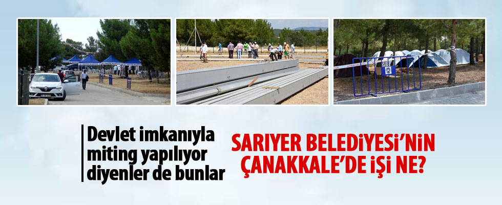 Sarıyer Belediyesi, CHP için Çanakkale'de hizmet veriyor