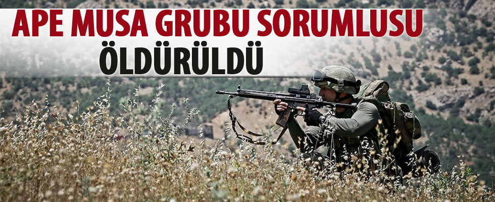 Ape Musa Grubu sorumlusu öldürüldü