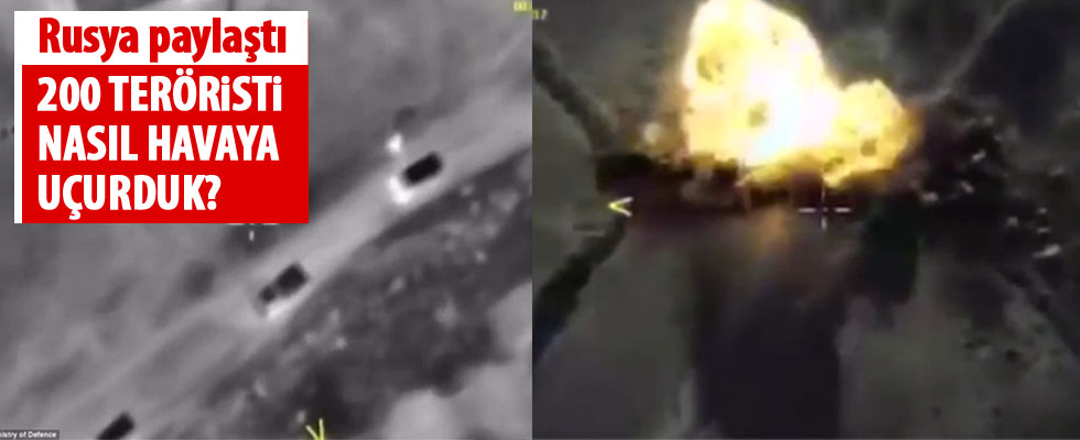 200 teröristin vurulma anı!