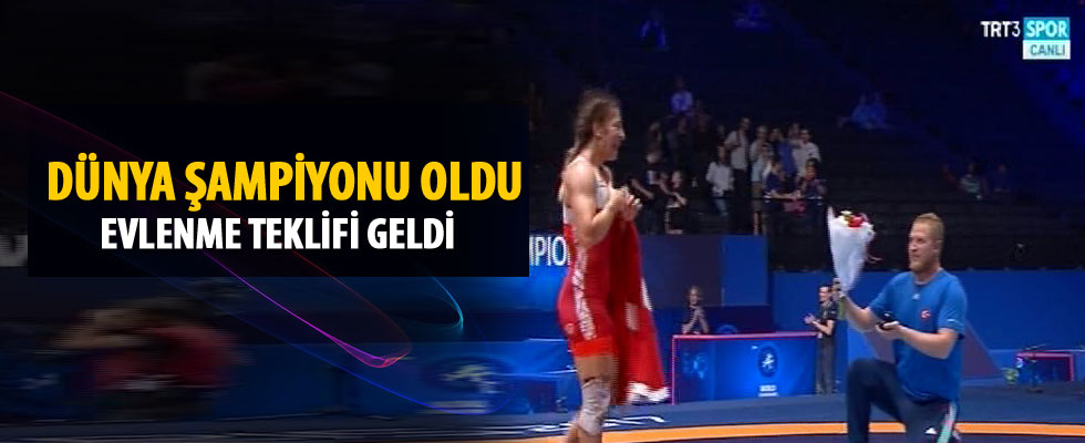 Bir altın madalya daha! Evlenme teklifi geldi!