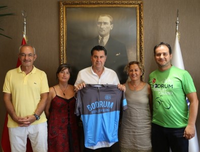 Bodrum Bisiklet Kulübünden Başkan Kocadon'a Ziyaret