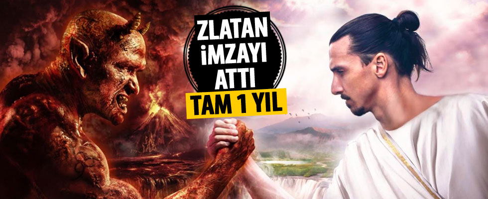 İbrahimovic 1 yıllık imzayı attı