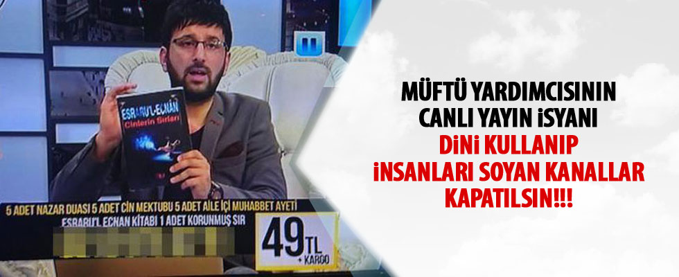 Emekli müftü yardımcısı canlı yayında isyan etti