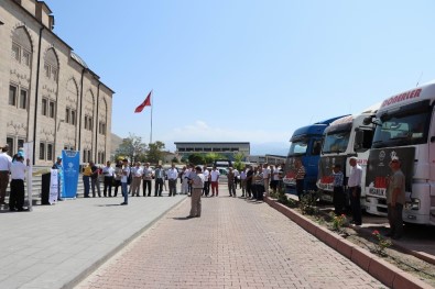 Kayseri'den Halep'e Toplam 244 Tır Yardım Malzemesi Gönderildi