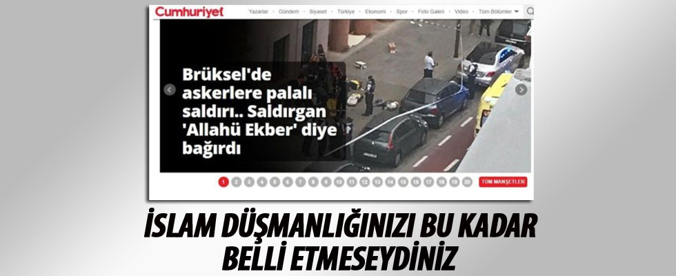 Cumhuriyet Gazetesi'nin İslam düşmanlığı