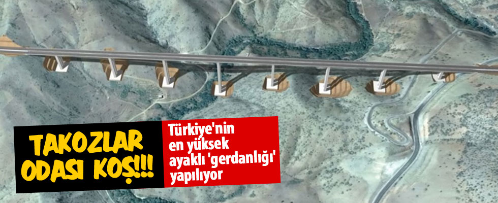 Türkiye'nin en yüksek ayaklı 'gerdanlığı' Toroslar'a yapılıyor