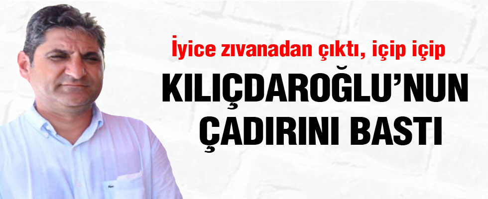 CHP'li Erdoğdu, Kılıçdaroğlu'nun çadırını bastı
