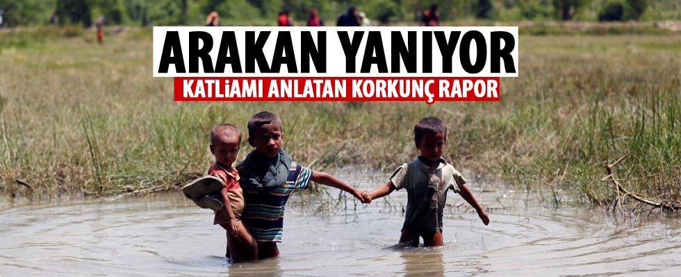 Arakan'daki katliam uydudan görüntülendi
