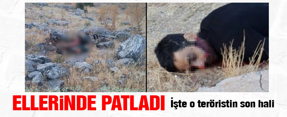 İşte o teröristin son hali!