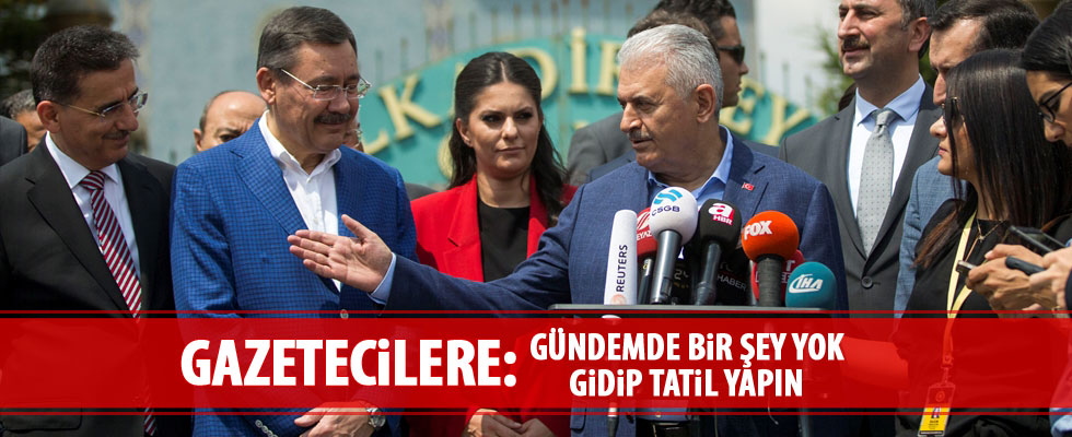 Başbakan Yıldırım'dan gazetecilere tavsiye