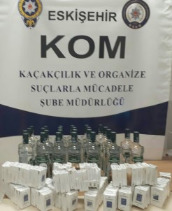 Eskişehir'de Kaçak Sigara Ve İçki Operasyonu