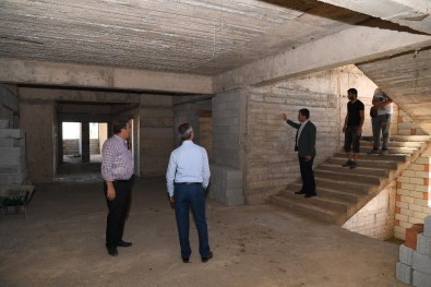 Başkan Asya, Kur'an Kursu Ve Camii İnşaatlarında İncelemelerde Bulundu