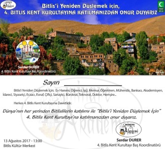Bitlis'te 'Kent Kurultayı' Hazırlığı